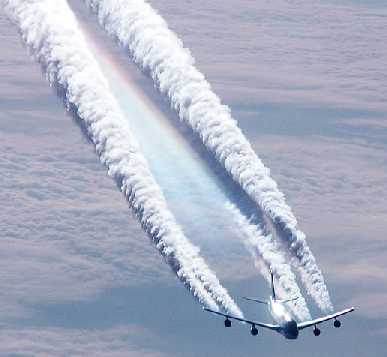 Vapour trail; *.jpg from: http://www.knmi.nl